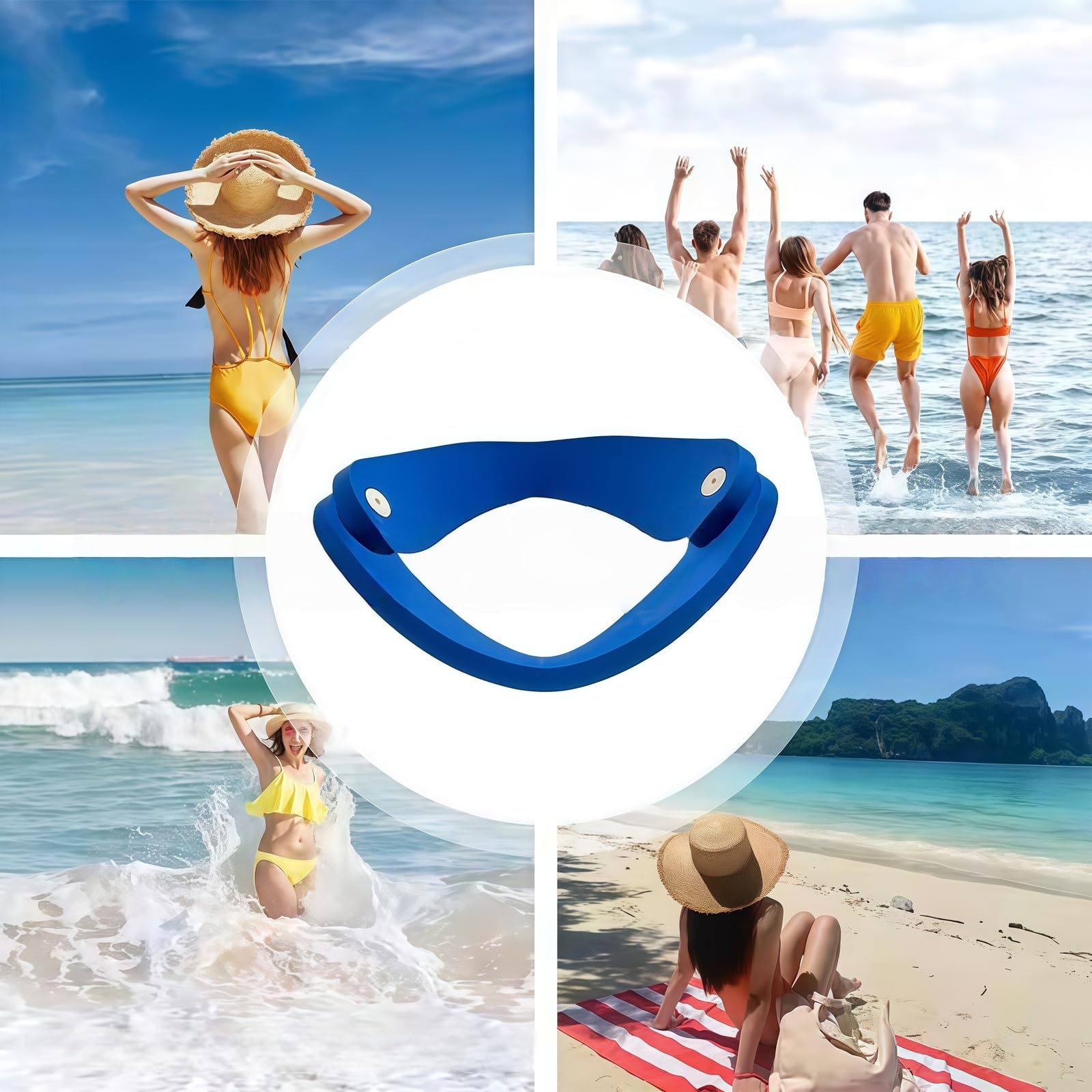 Sedia Galleggiante 3 in 1 per Adulti, Schiuma Portatile per Piscina Spiaggia e Laghi | Sedia Reclinabile ad Acqua, Poltrona da Sole per Estate, Galleggiante da Festa in Blu/Nero/Giallo/Rosso (rosso)