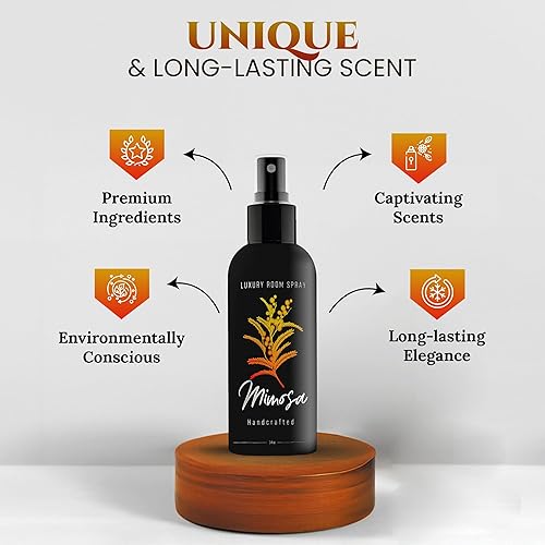 Miniatura 5 de 605Products - Ambientador Mimosa - Espray para el hogar, el baño y el dormitorio - Eliminador de olores de larga duración con aceites esenciales e