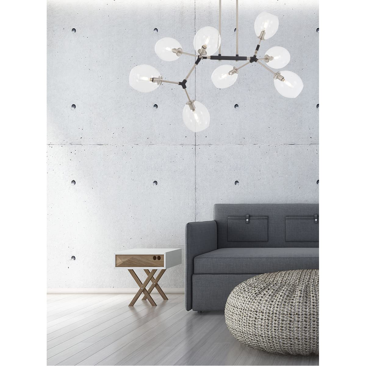 GEORGE KOVACS P1368-619 Nexpo Chandelier, 8-Light, 480 Total Watts