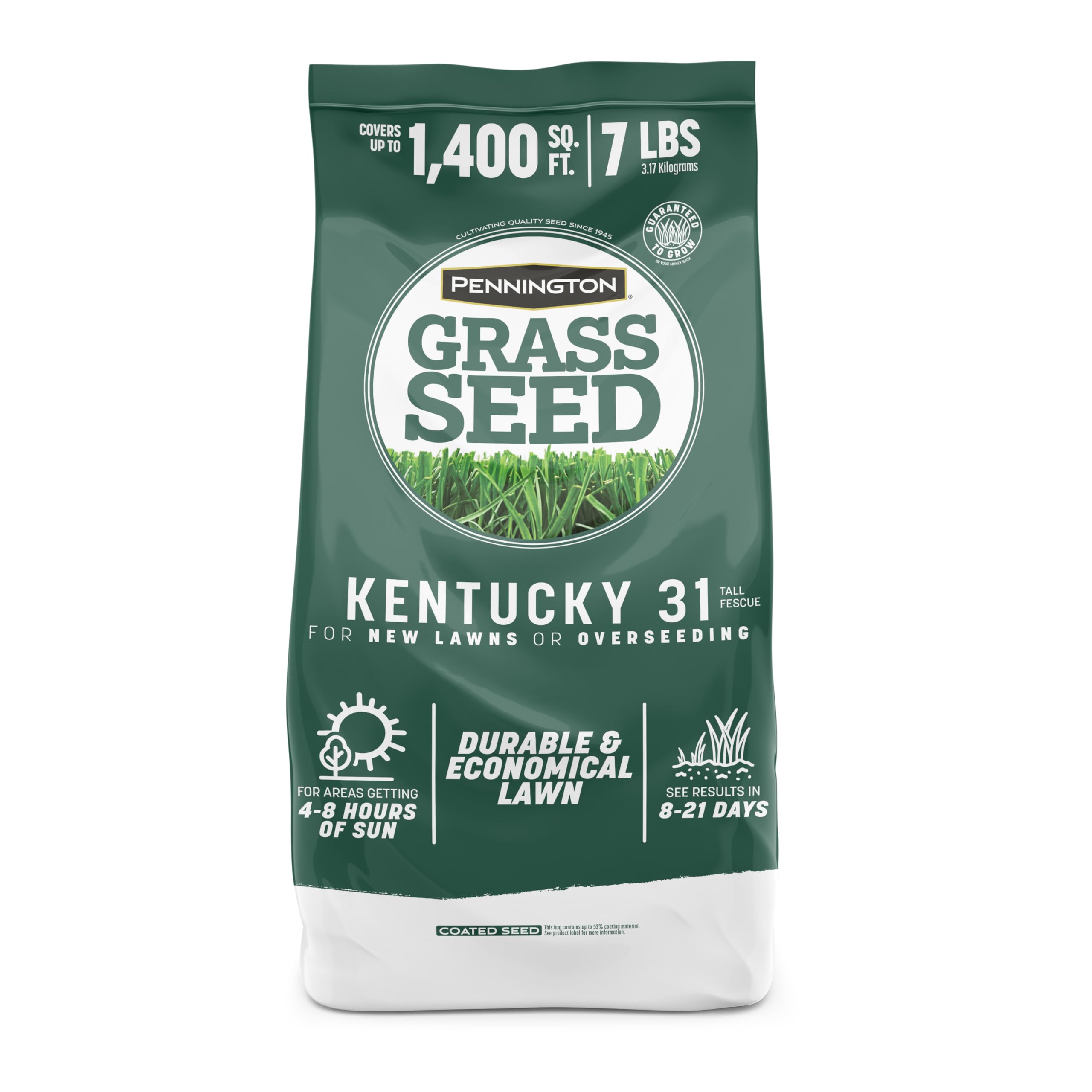 Pennington Kentucky 31 Tall Fescue Penkoted Grass Seed 7 lb