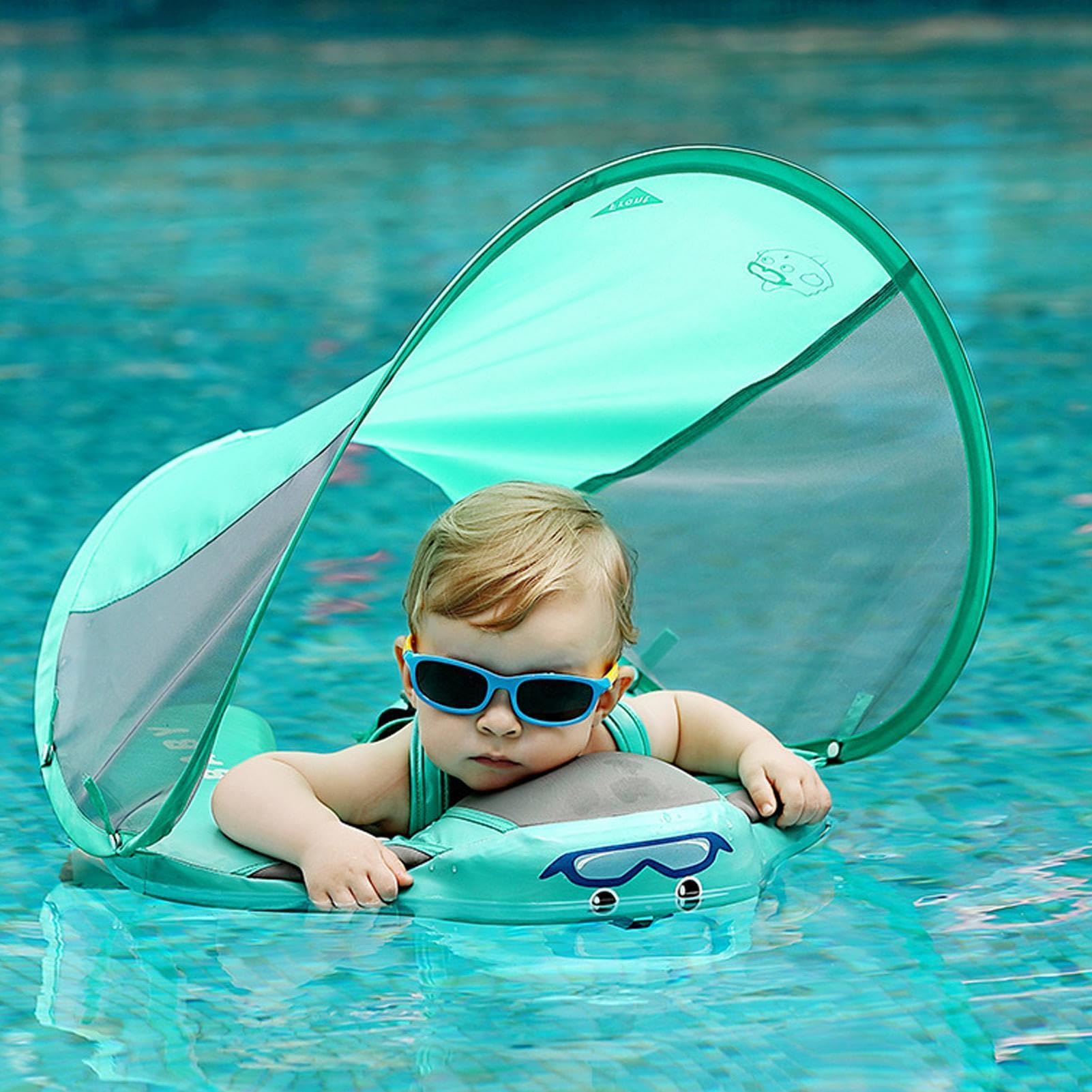 Flotador para Bebé Flotador Infantil para Piscinas | Con Protección Solar UPF50+ Para Bebés De 3 A 24 Meses, Para Playa, Lago, Bañera Y Viajes