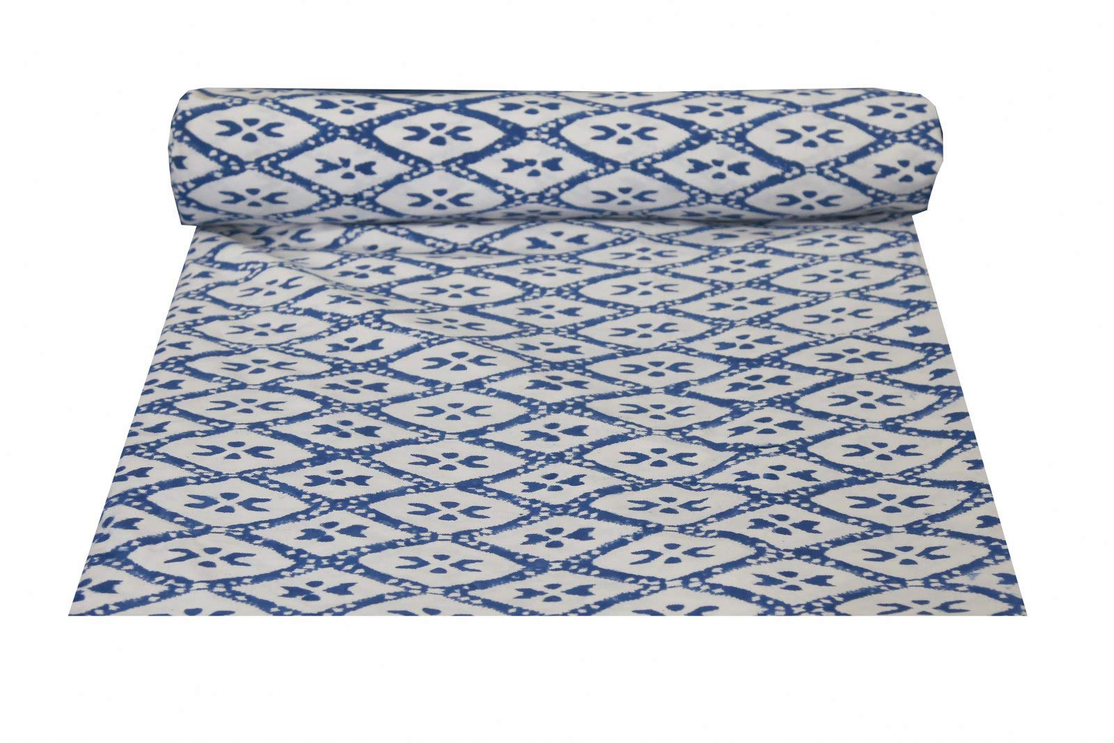 Tela de impresión de bloque de lona gruesa Trade Star, telas de tapicería índigo para sillas, tela de decoración para el hogar para cortinas 350 GSM (10 metros)