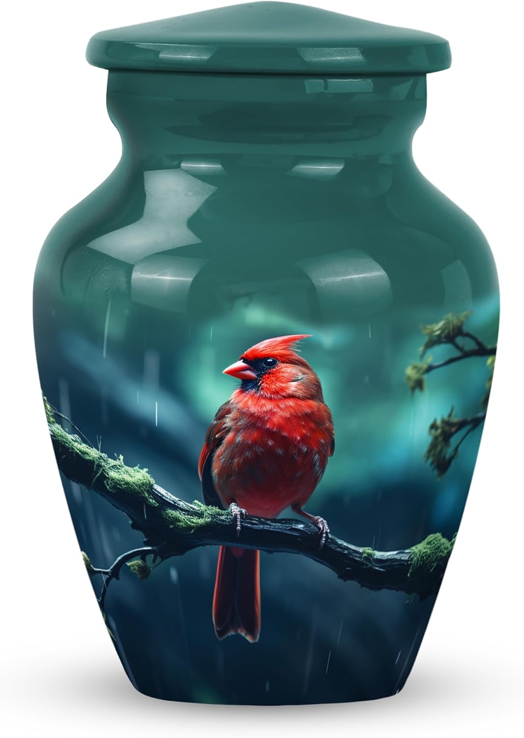 Small Cardinal Bird Urn - Keepsake Urn for Human Ashes Adult Women& Men - Ashes Urns Human Remains - Small Cremation Urns for Ashes - Adult Cremation Urns (Size - 3inch, 1pcs), Dark Blue Grey