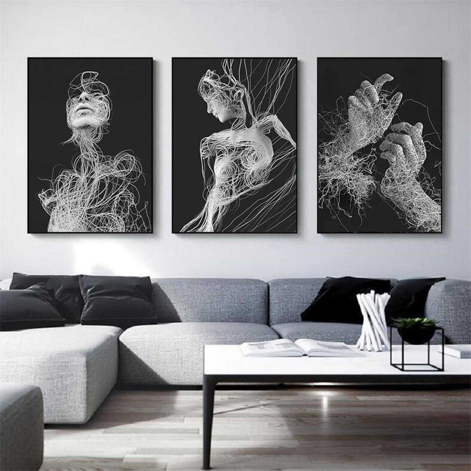 black white wall art decor