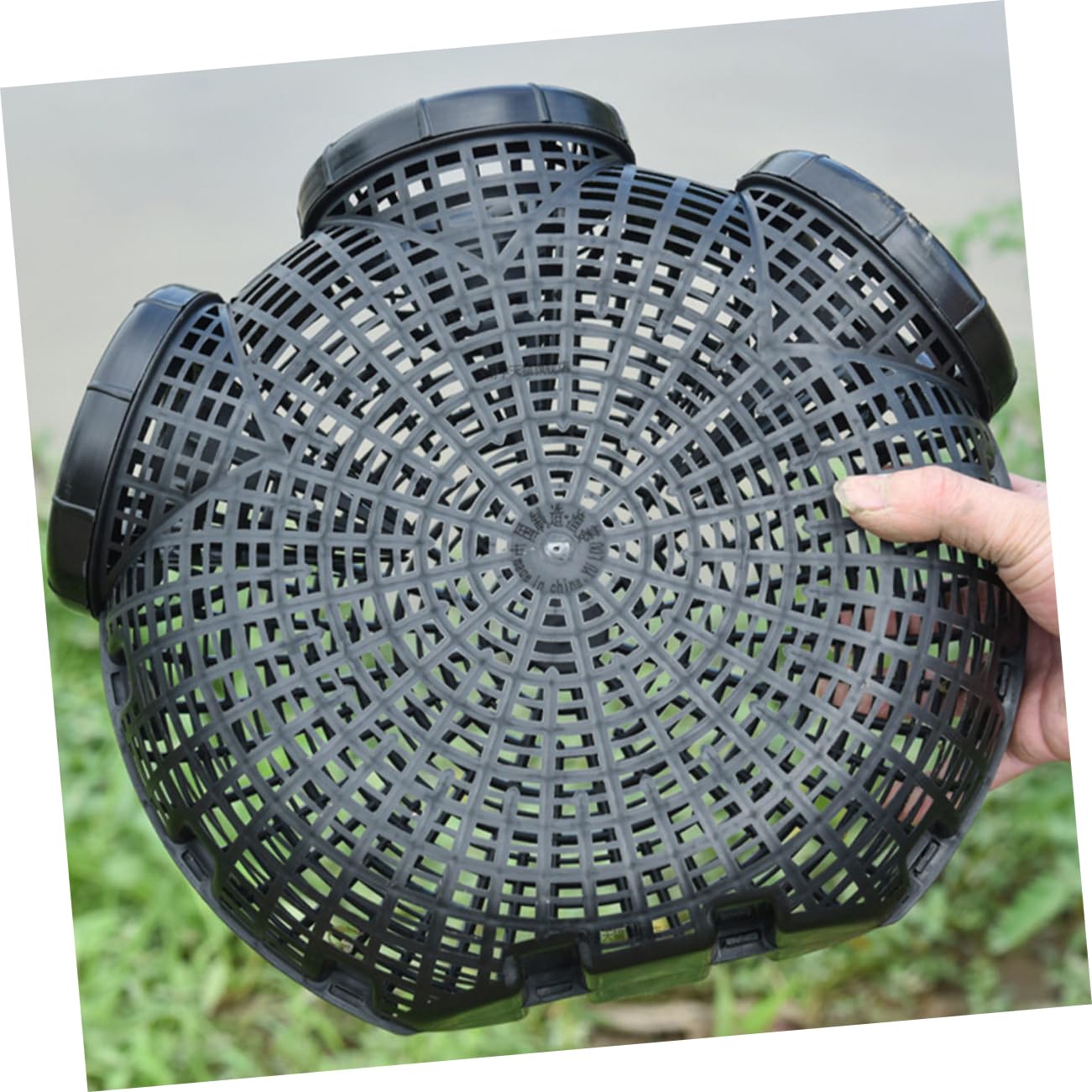 BESPORTBLE Trappola da Pesca Portatile per Gamberi e Granchi in Plastica Resistente, Set da 2 Pezzi Rete Staccabile, Adatta Ad Acqua Dolci e Salate per attività di Pesca all’Aperto