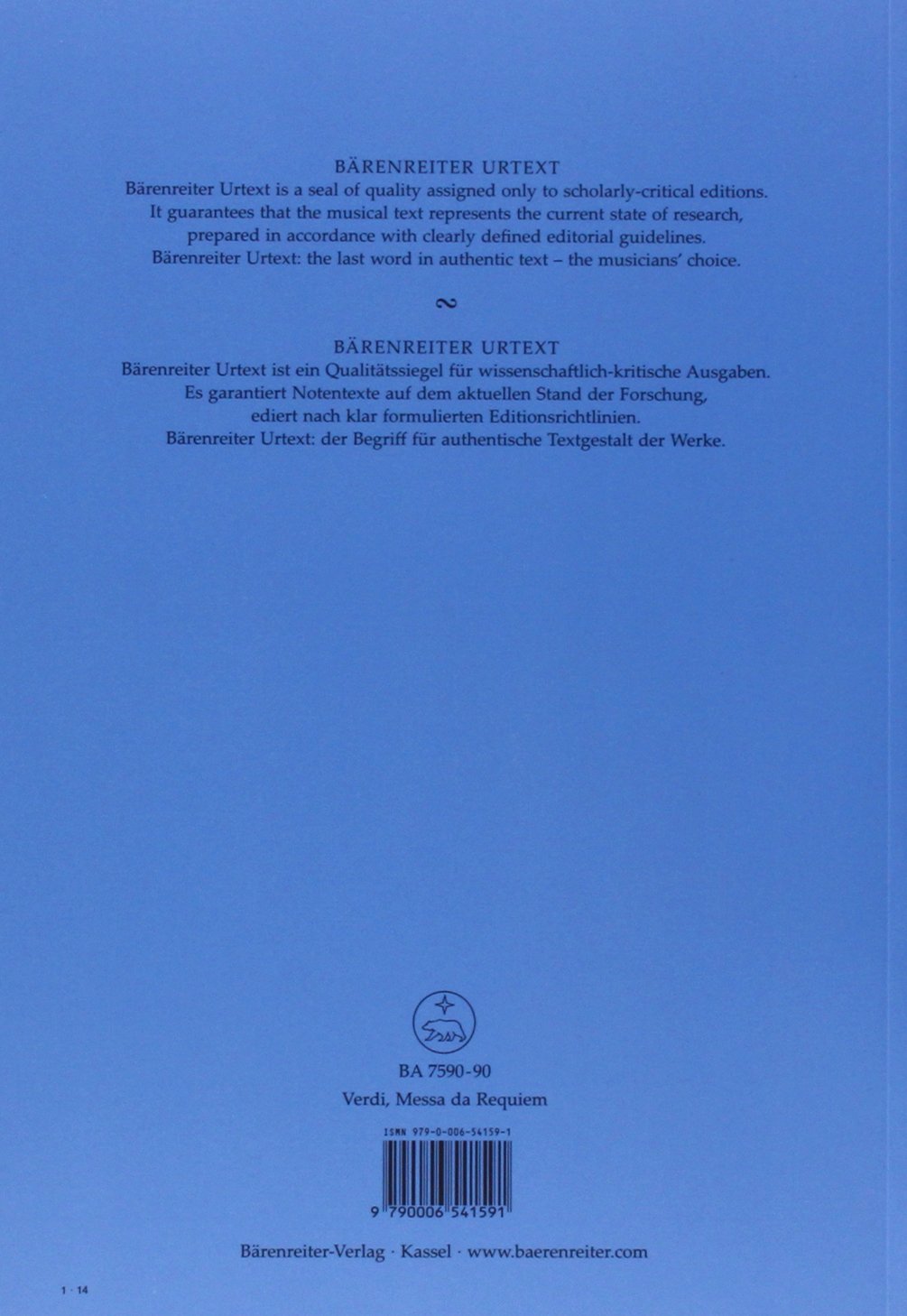Messa da Requiem. Klavierauszug