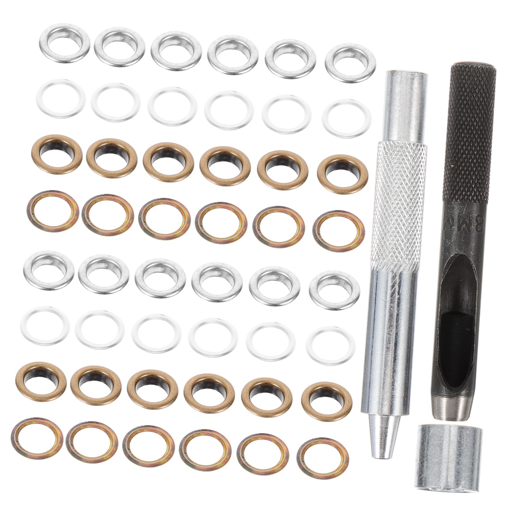 EXCEART 200pezzi Kit Di Occhielli Metallici Strumenti Per Fai Te Per Scarpe Abbigliamento e Progetti Creativi