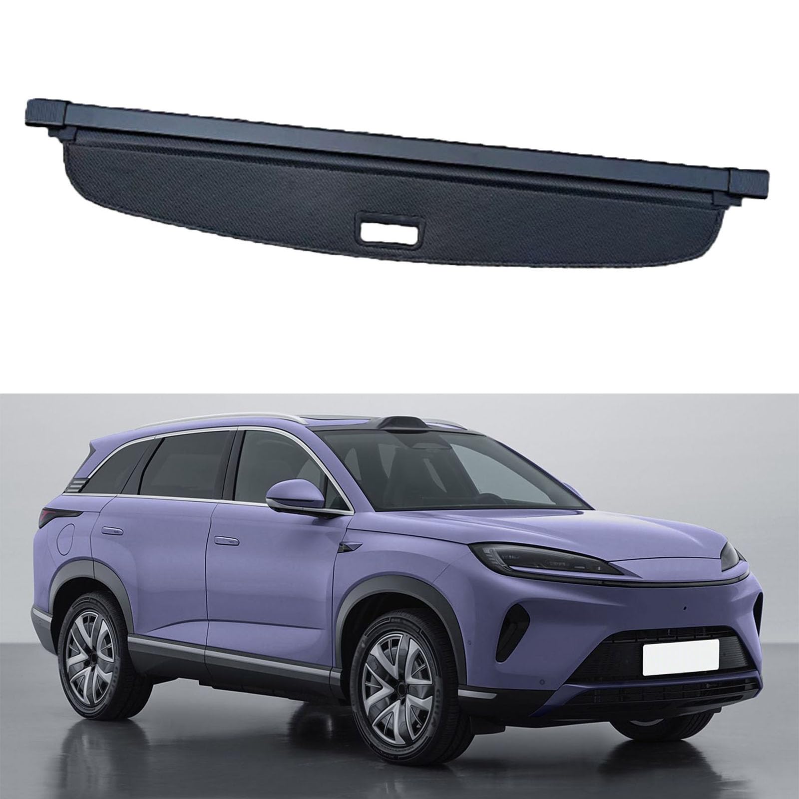 SXLGDW Car Retractable Rear Trunk Parcel Shelf,Compatible with BYD Sealion 07 EV 2024-2025,Car parts