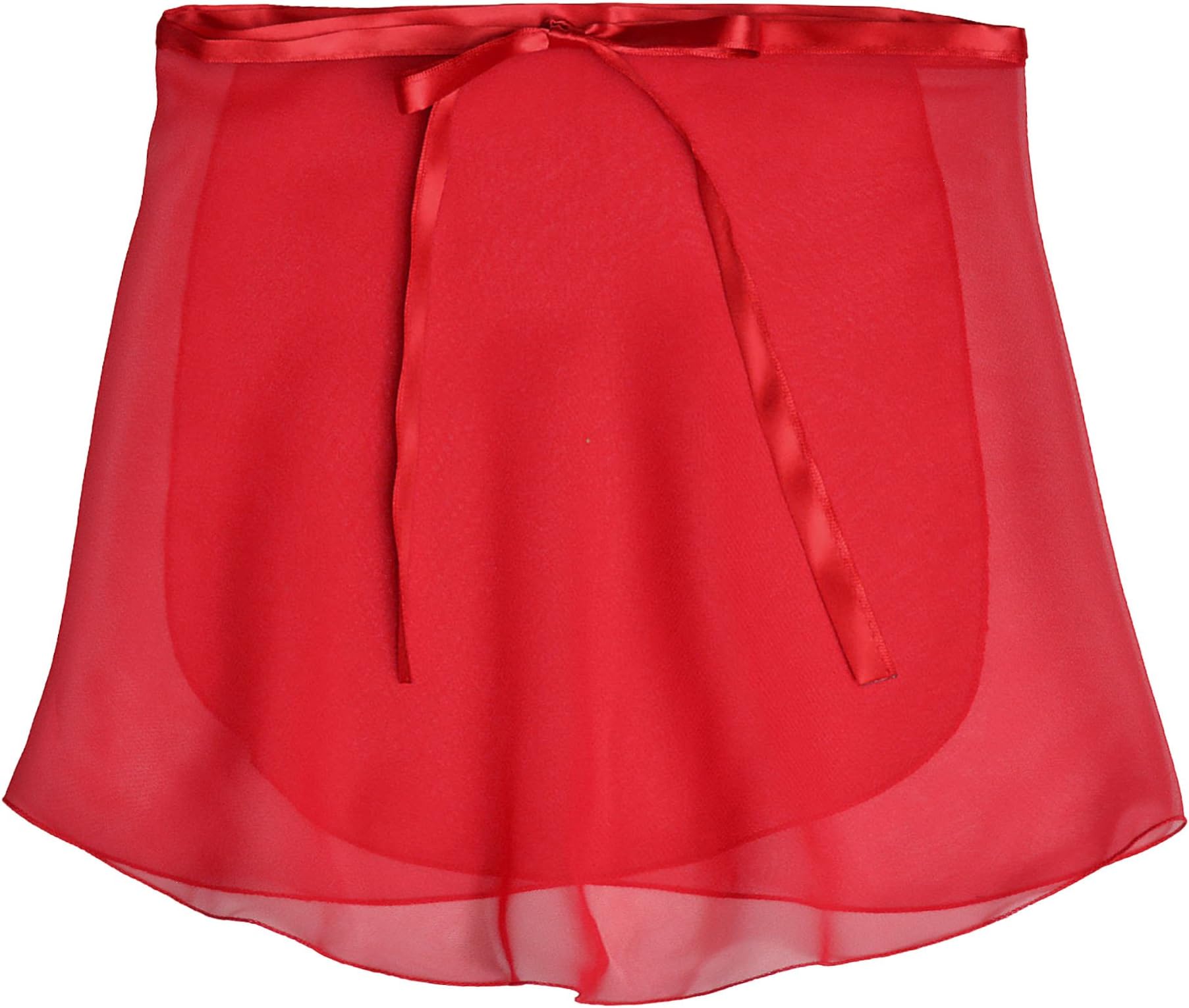 Trienawear Big Girls' Women's 12 Inch Chiffon Wrap Dance Skirt TR200S12 with Ribbon Waist Tie Colors and Prints