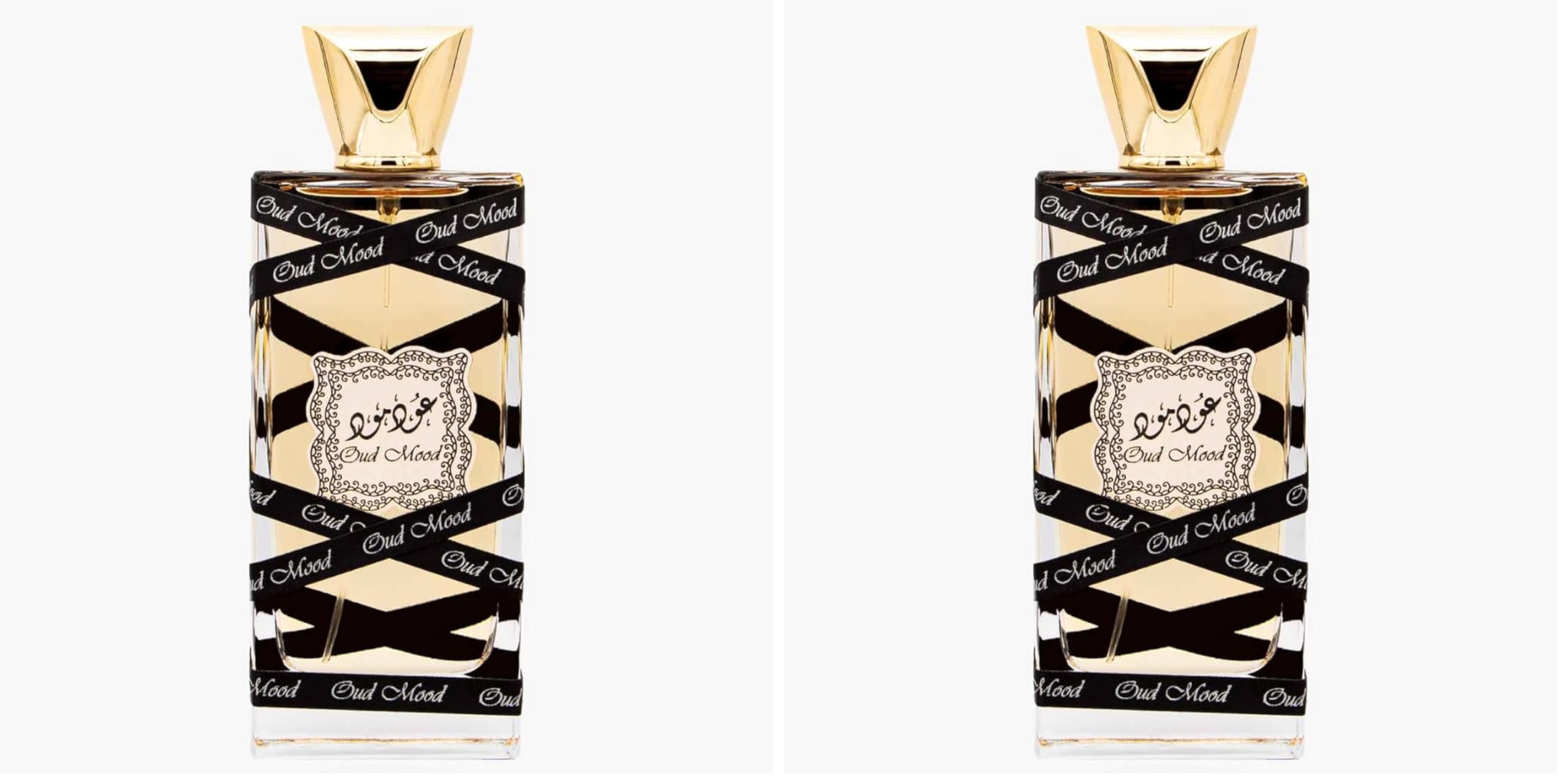 Lattafa Eau de Parfum, Unisex, 3.4 Ounce | Oud Mood | Pack of 2