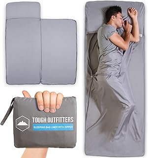 Sleeping Bag Liner - Adult Sleep Sack & Travel Sheets -Travel Sleep Sack for Backpacking - Camping Sheets