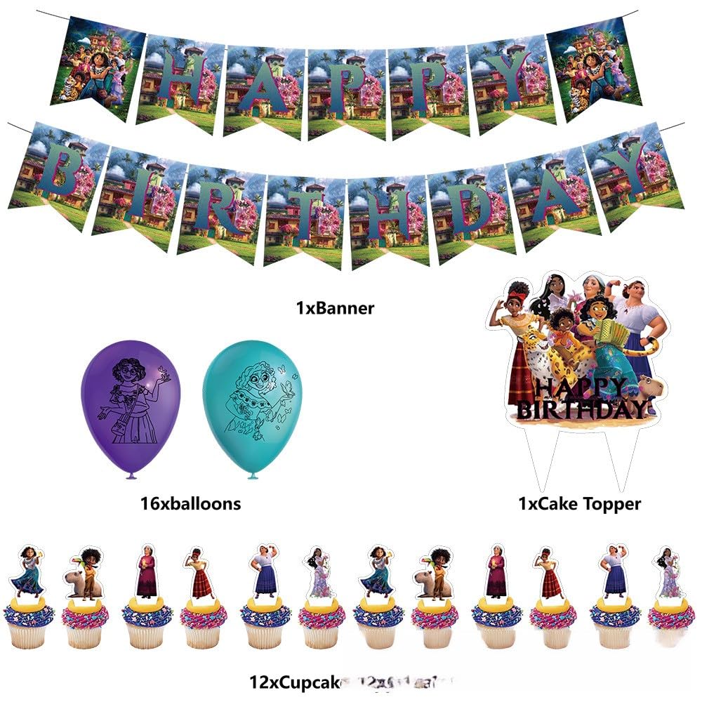 Amazon.co.jp: ミラベルと魔法だらけの家 誕生日 飾り付け パーティー