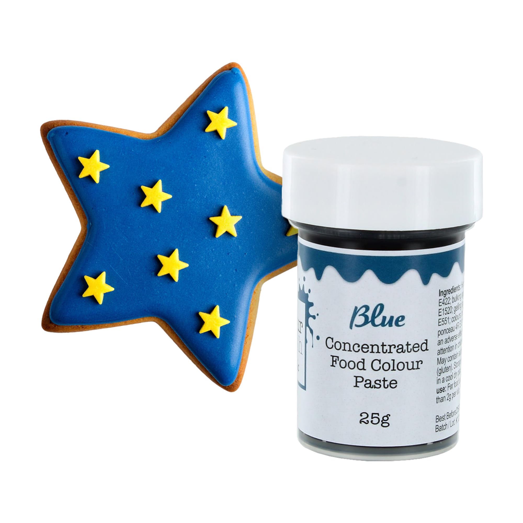 Colour Splash Concentrated Food Colouring Paste | Blue | Vibrant Edible Colour For Baking, Colours Fondant, Buttercream, Cake Mix - 25g