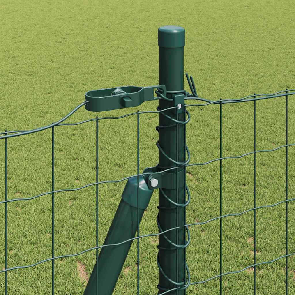 Generisch Ogrodzenie ogrodowe, metalowe, odporne na warunki atmosferyczne i malowane proszkowo, stabilna ochrona przed wzrokiem na taras, podwórko i do ogrodu (zielony, 25 x 1,2 m (50 x 75 mmmesh