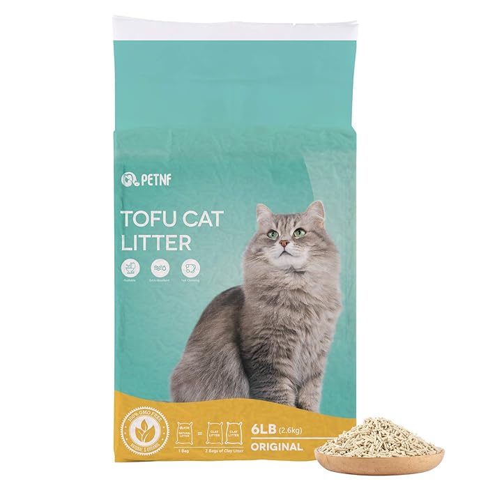 Buy petnf Tofu Cat Litter Natural Cat Litter Flushable Cat Litter