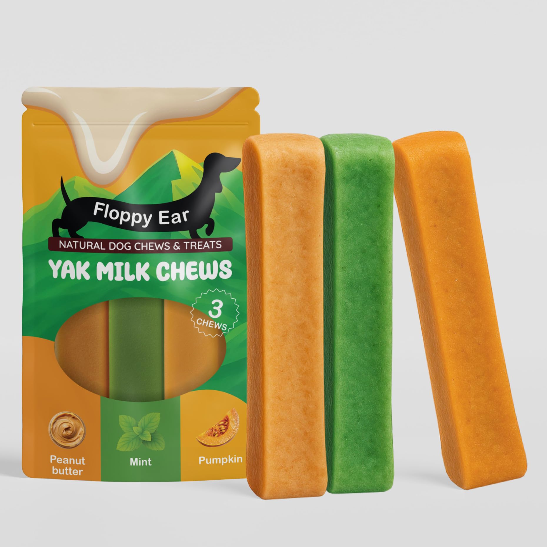 Himalayan Yak Chews for Dogs - Large Size, 113.33 g (Pack of 3)