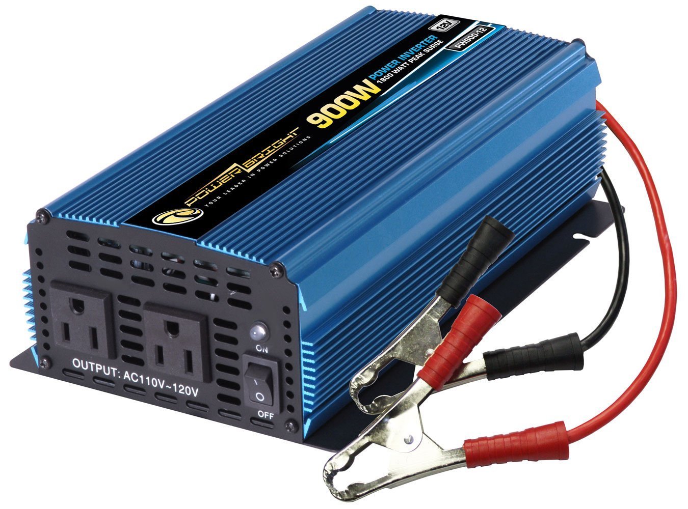 Power Bright PW900-12 Power Inverter 900 Watt 12 Volt DC To 110 Volt AC ...