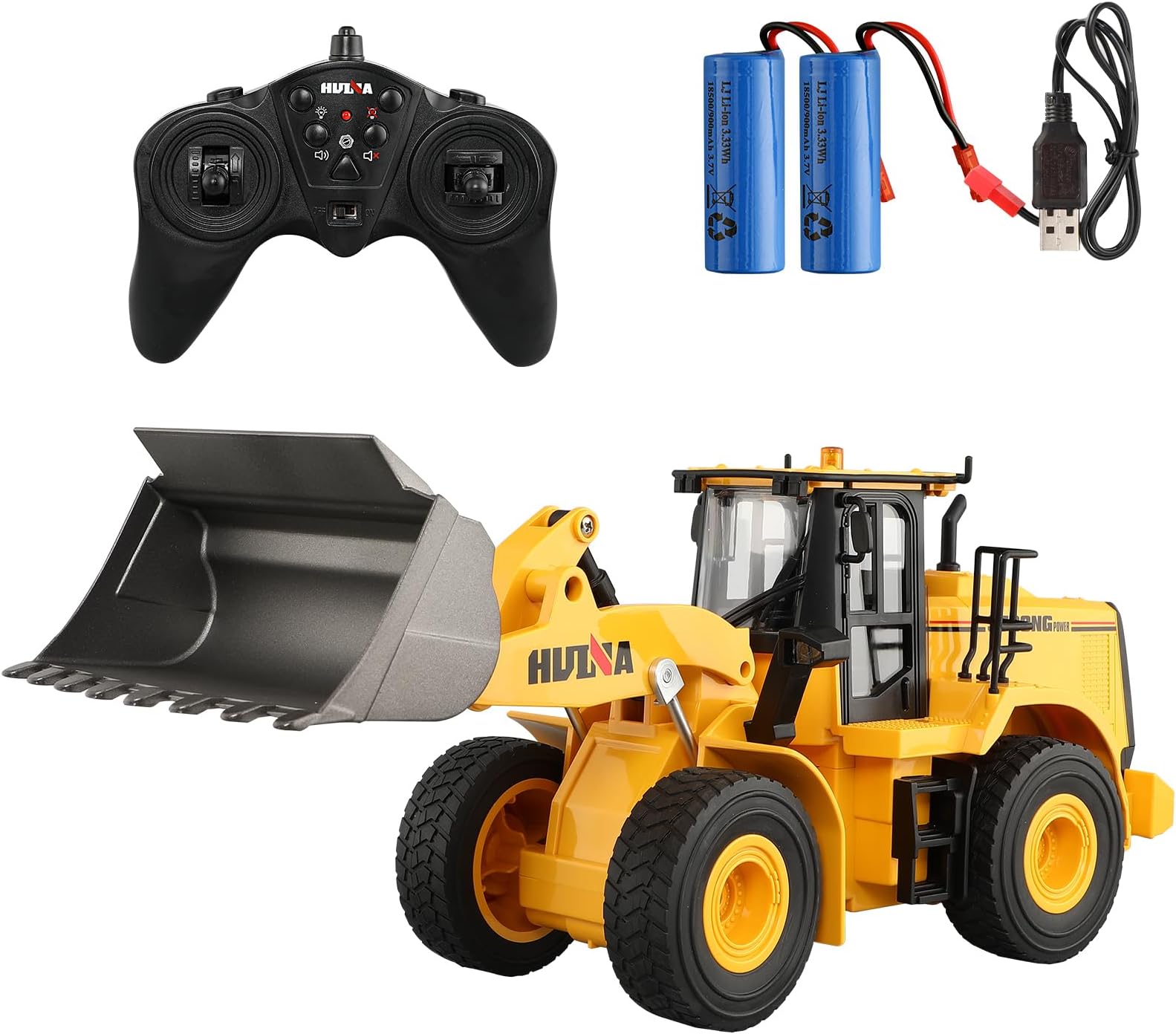 2.4GHz Remote Control Bulldozer Toy, 1/16 Fully Functional Engineering Vehicle, Remote Control Engineering Bulldozer, Birthday/Halloween