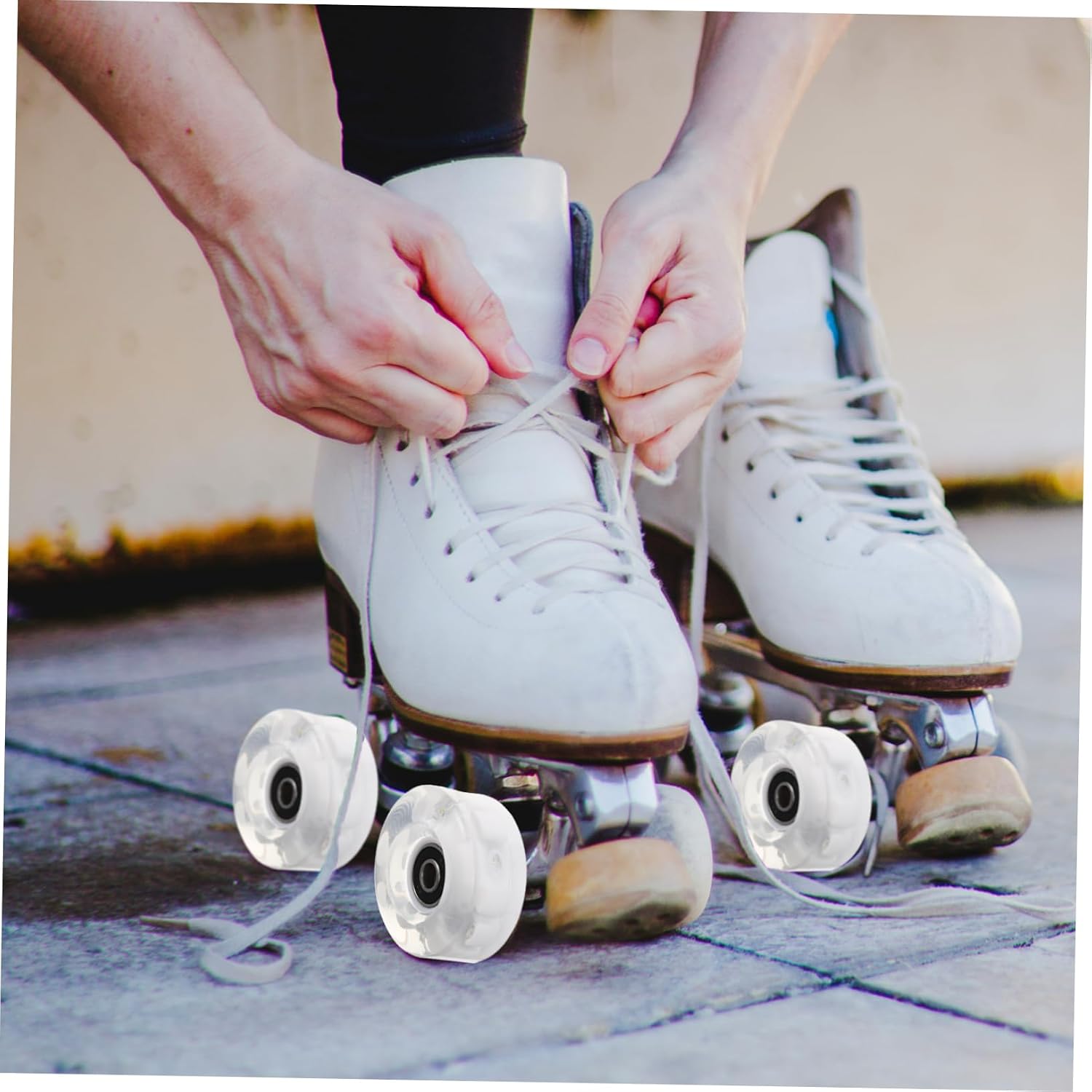 Skateboard Wheel Set 6 Light up Wheels for Roller Skating Skateboarding Scooter
