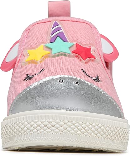 Miniatura 3 de HLMBB Toddler Shoes Unisex Cartoon for Baby Boys Girls Shoes Cute Animal Hard Bottom Canvas Sole Kids Running Walking Sneakers