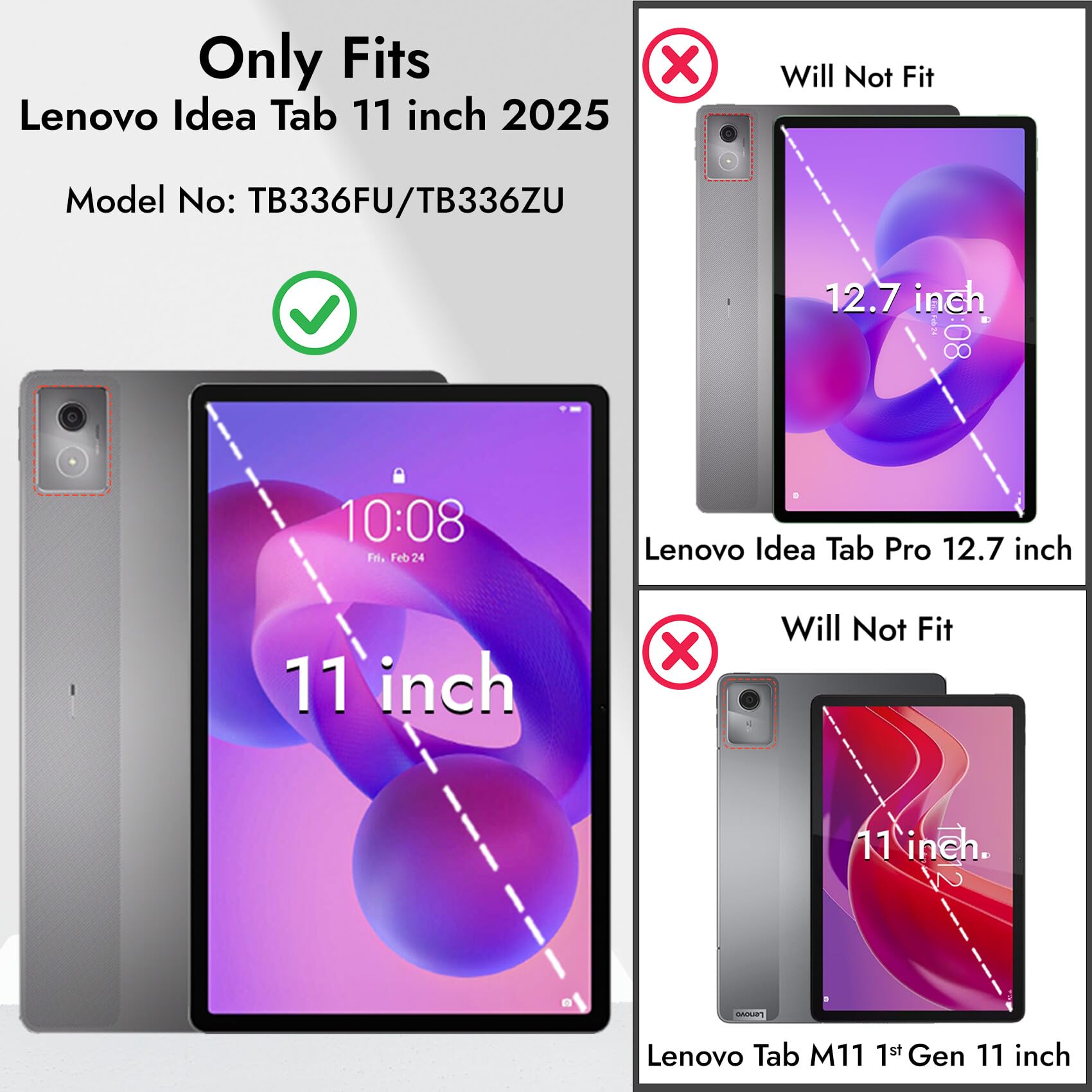 Robustrion Tempered Glass for Lenovo Idea Tab 11" Screen Protector, 1 Pack — Amazon image 2