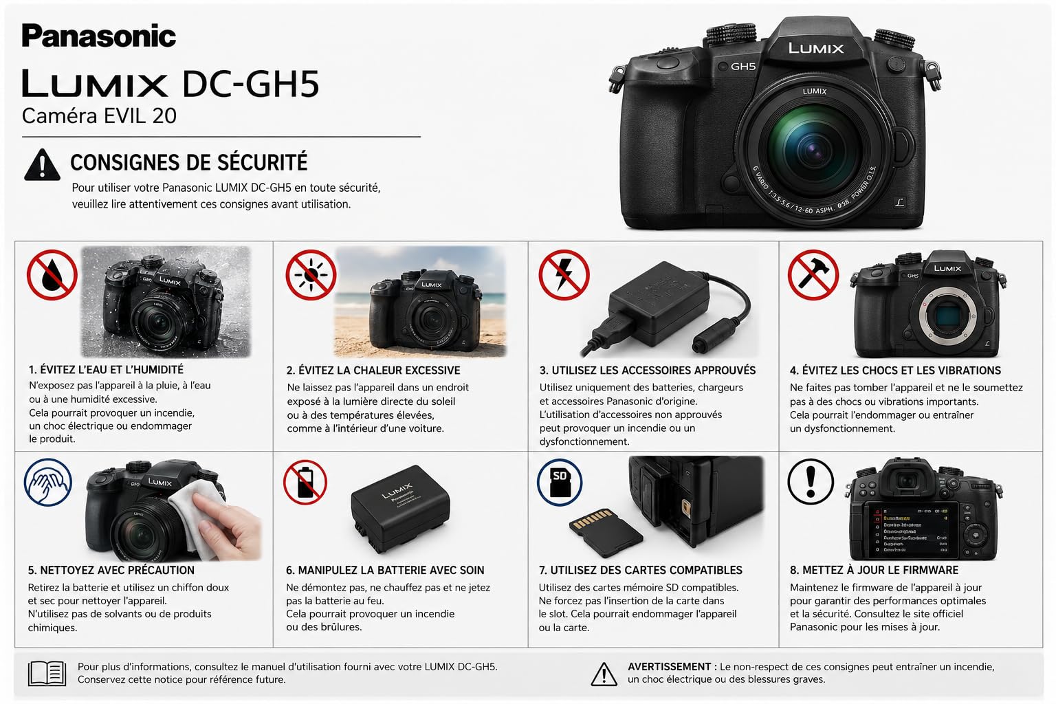 Panasonic Lumix DC-GH5 Corpo MILC 20,3 MP Live MOS 5184 x 3888 Pixel Nero