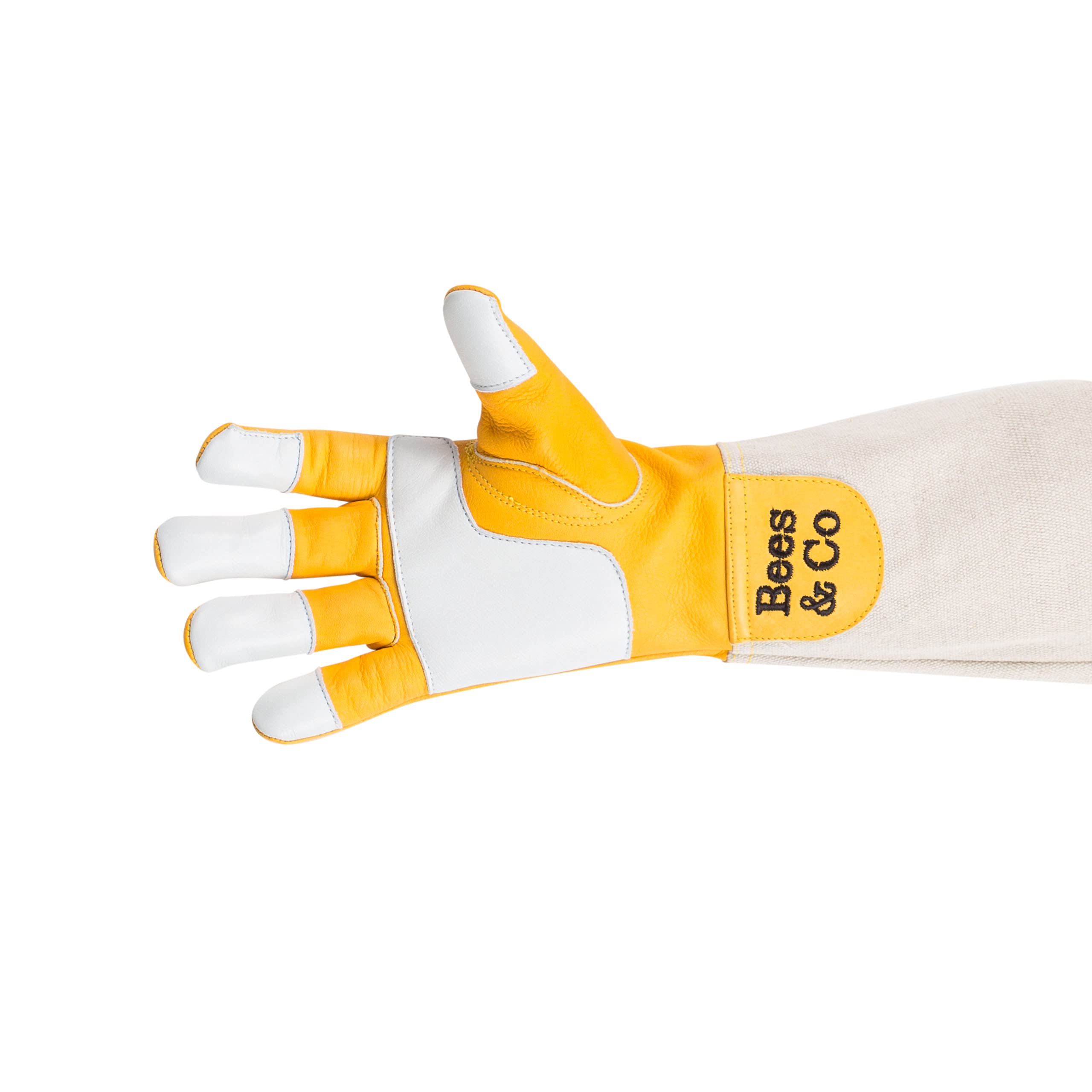 Bees & Co V57 Guantes de piel de cabra con puños ventilados para apicultura