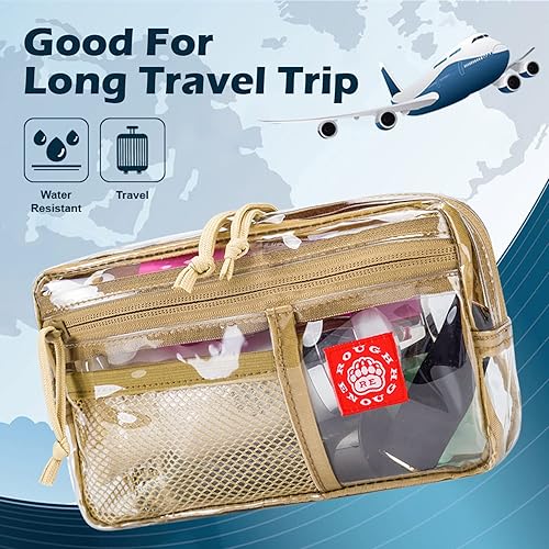Miniatura 4 de Rough Enough - Bolsas de aseo transparentes para artículos de aseo de viaje, bolsa de maquillaje, bolsas de cosméticos de viaje para mujeres y