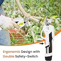 Vista 5 de LIGO Tijeras de Poda Inalámbricas de 7.2V para Cuidado de Jardín con Protección de Seguridad, Diámetro Máximo de Corte de 13mm incl. Batería