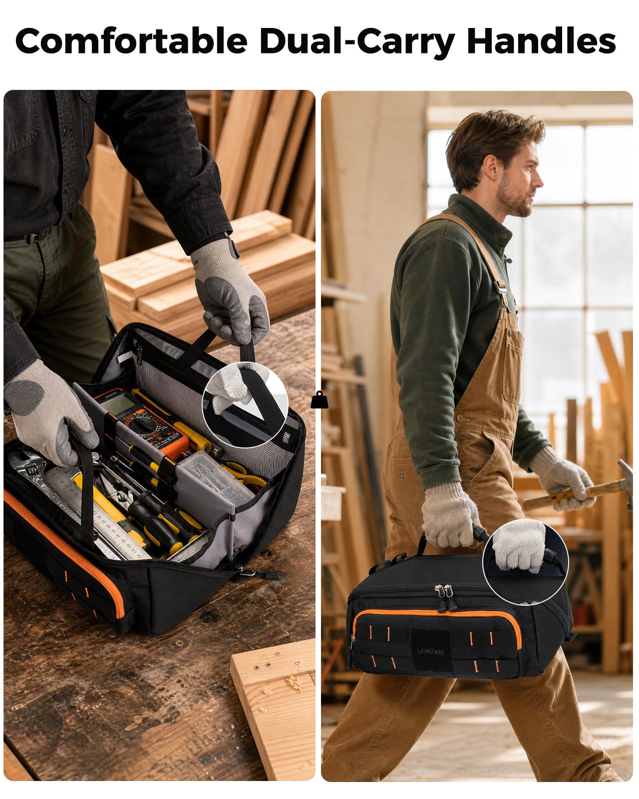 Tactical Tool Tote Bag - Durable & MOLLE -7