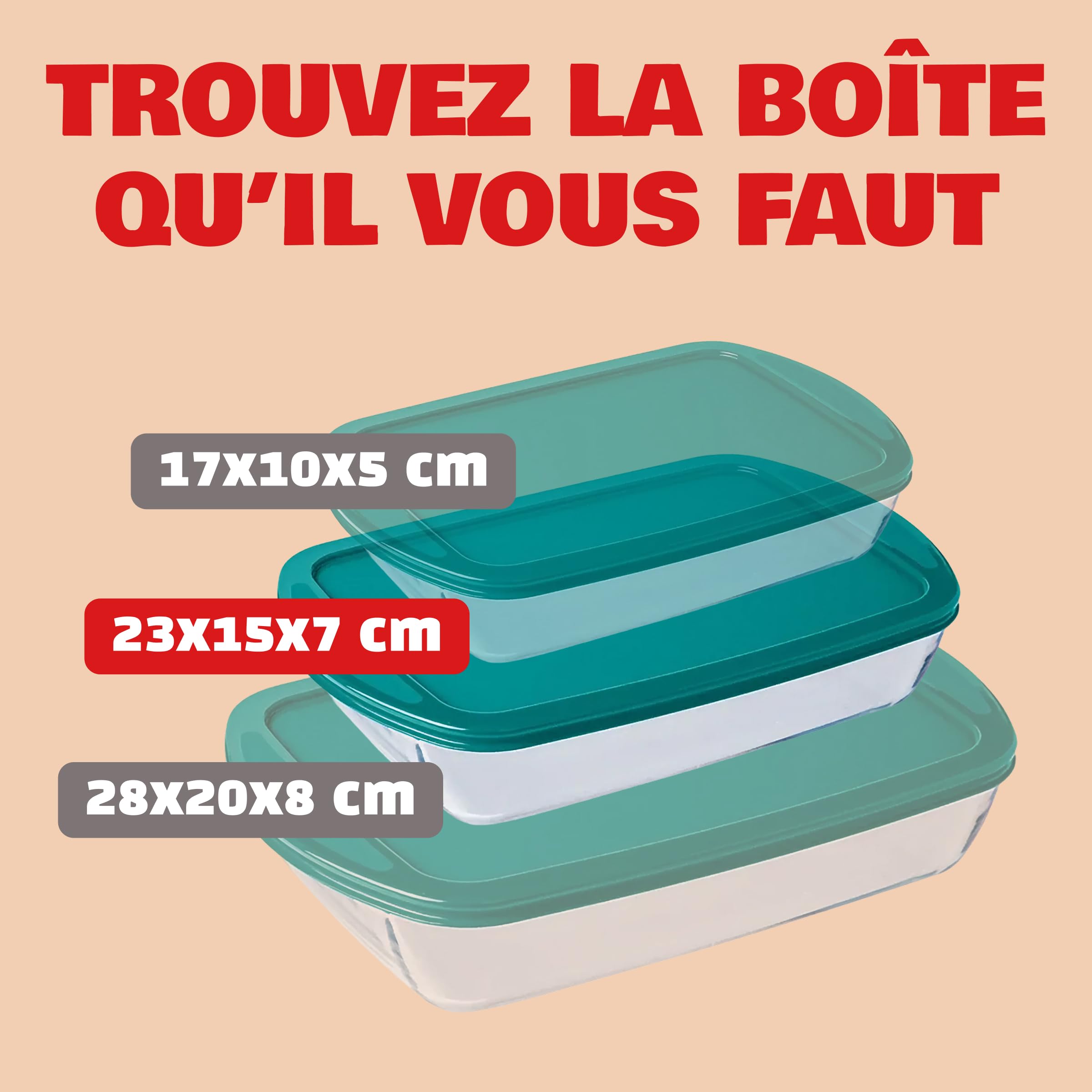 Pyrex - Plat à Four 40x27- Plat en Verre avec Couvercle Rectangulaire Vert - Profond et Empilable avec Poignées Pratiques 2 en 1 - Verre Borosilicate - Ustensile de Cuisine - Fontaines avec Poignées