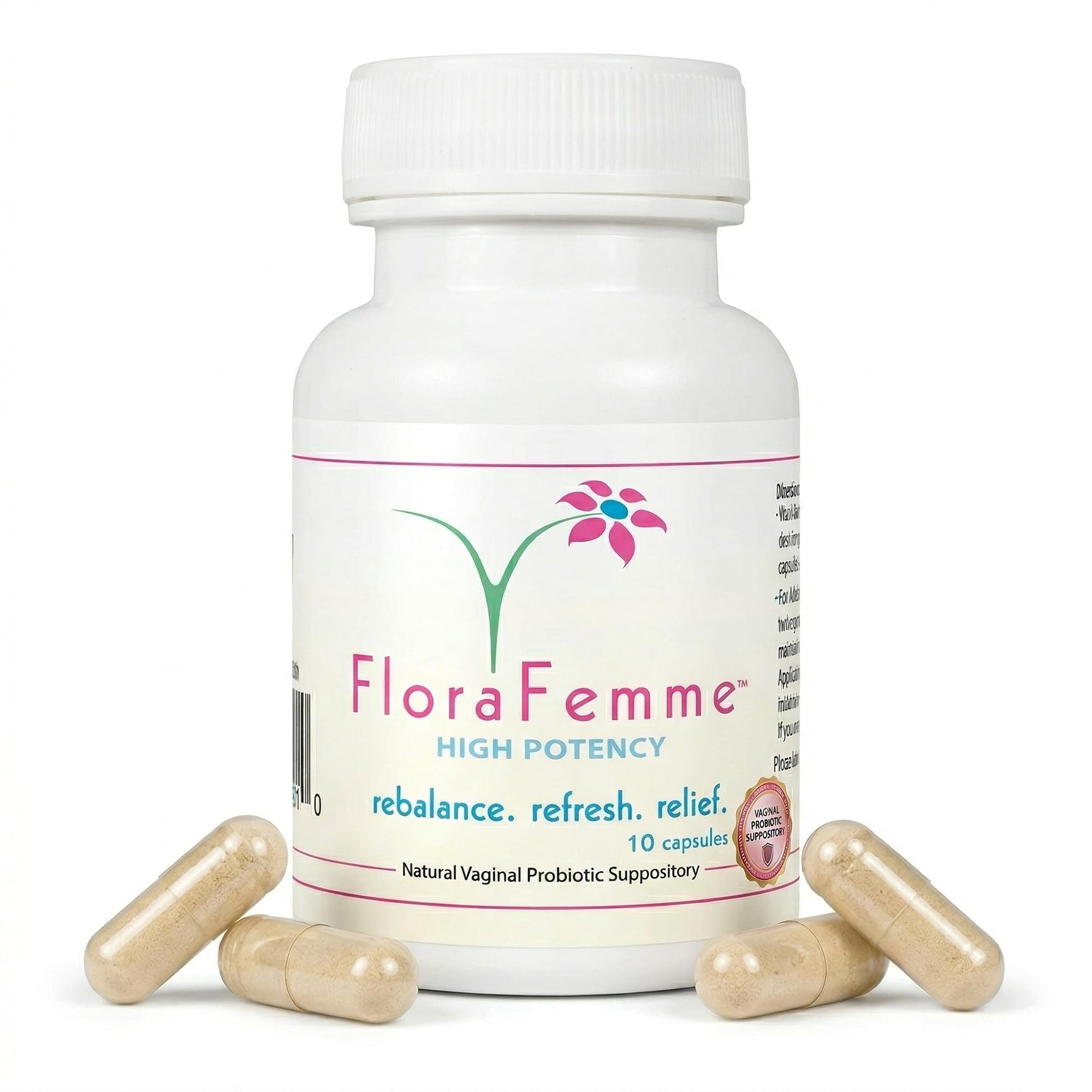 FloraFemme Vaginal Probiotics Suppository