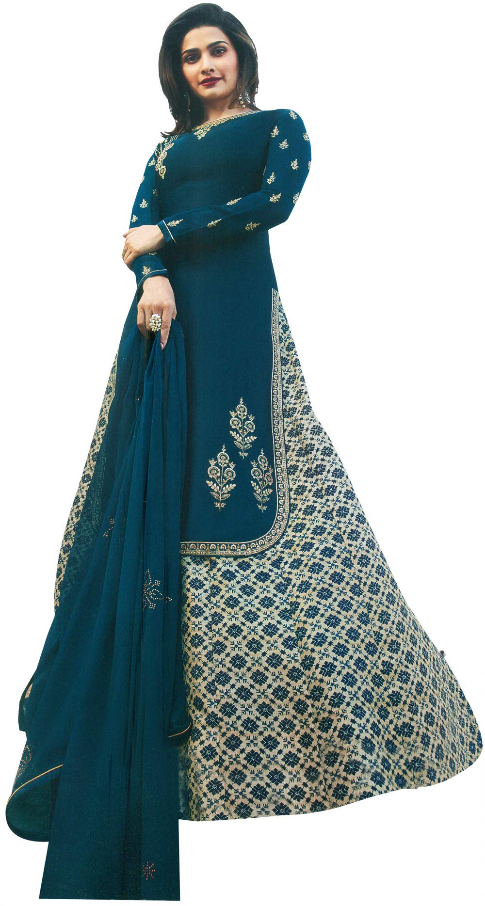 Kameez et jupe longue fluide XXL Exotic India pour masquer les rondeurs