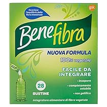 Benefibra Integratore Alimentare di Fibre Vegetali Equilibrio Flora Intestinale, Intestino Pigro e Irritabile 28 Bustine