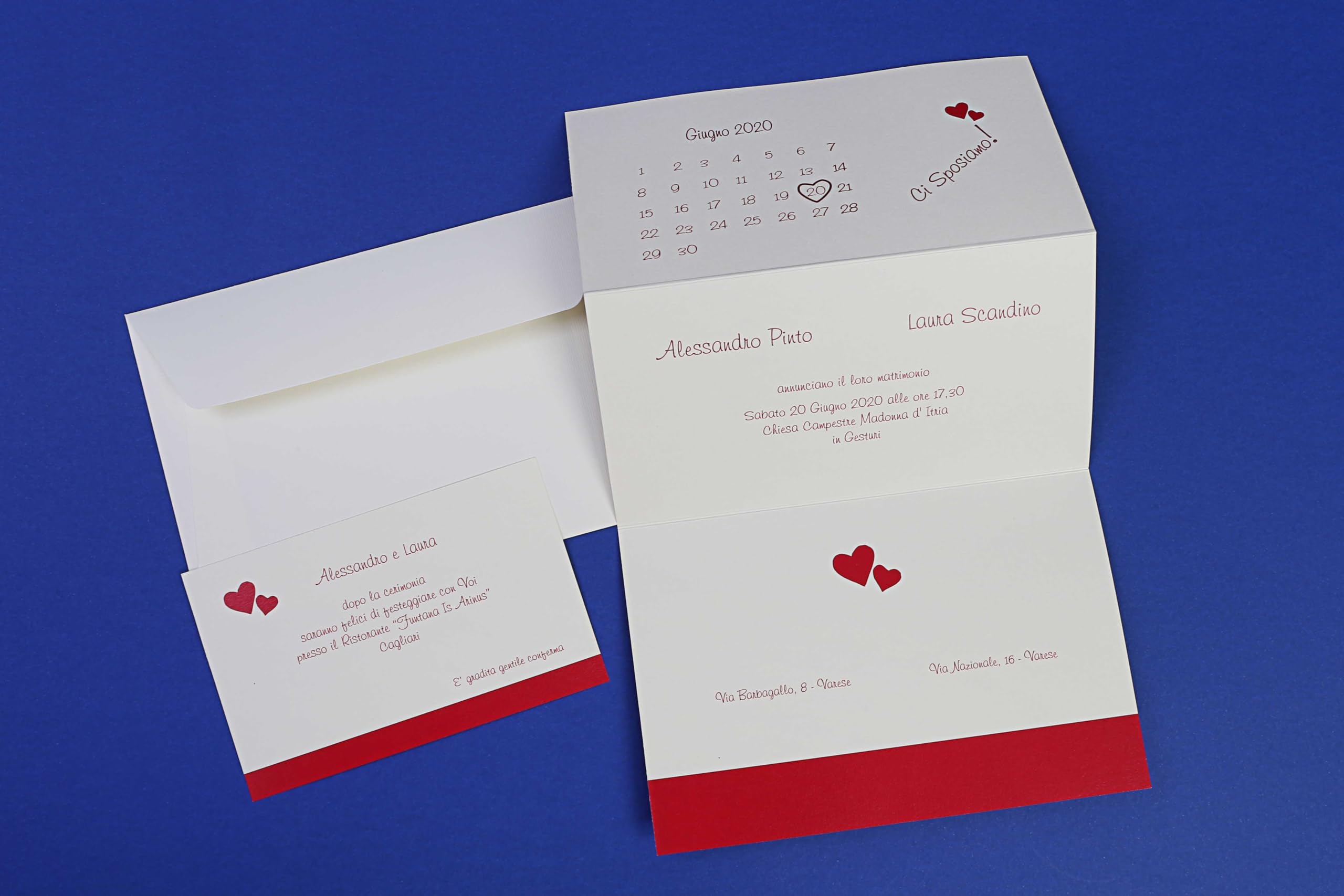 20 Set partecipazioni Nozze Personalizzate inviti Matrimonio Art.106 quantità a scelta
