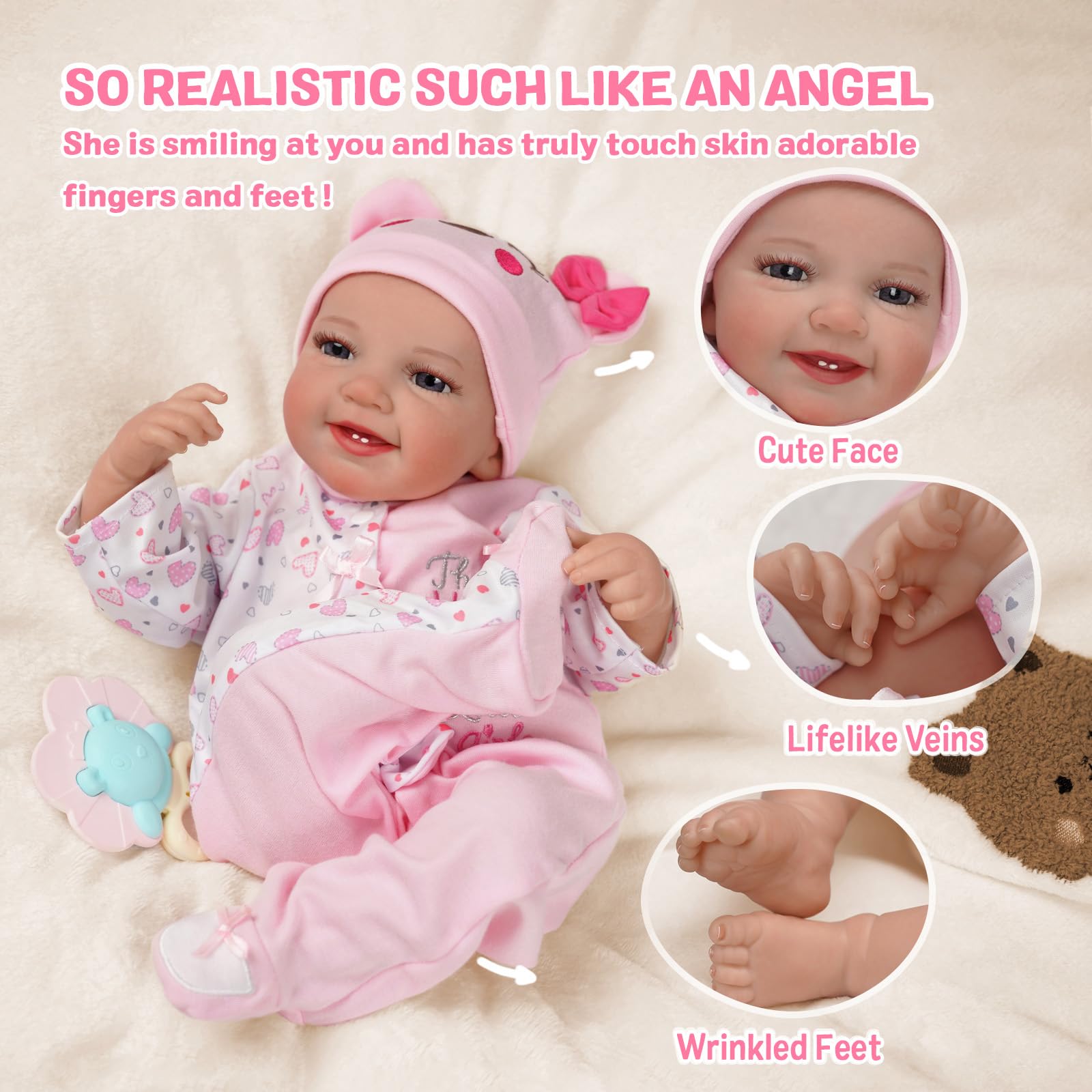 リボーンドール Amazon | BABESIDE リボーン ベビードール 001IXWA3-TC5 | 人形