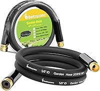 Vista 10 de Manguera de jardín corta de 1 pie x 5/8 pulgadas hembra a hembra, conector extensor de manguera de agua pequeña resistente, conexiones sin fugas