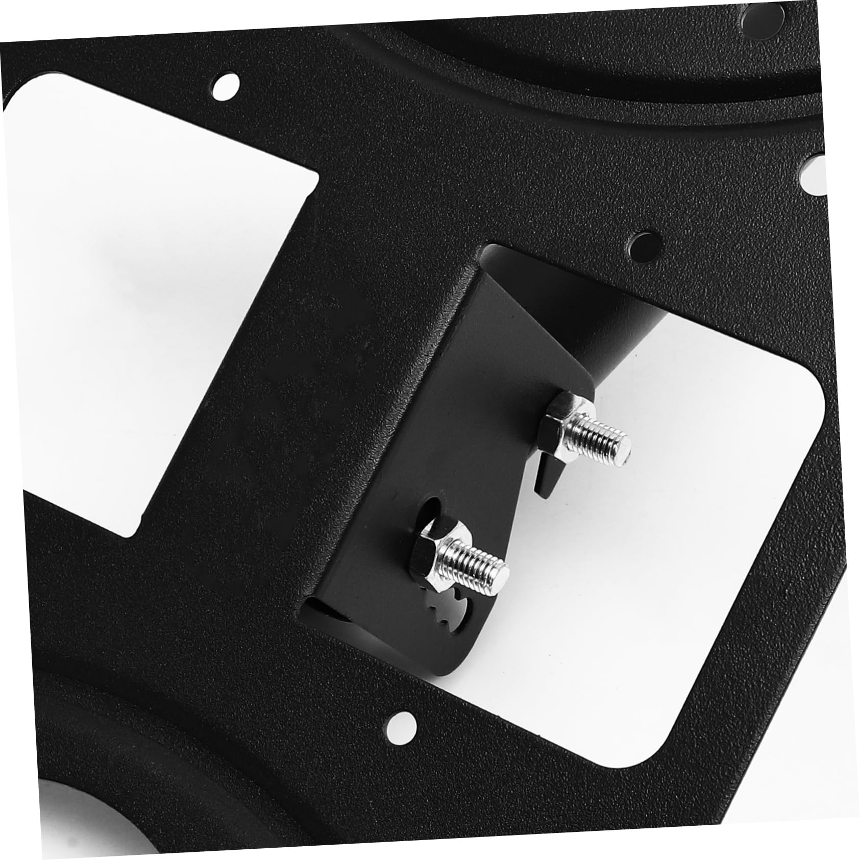 Supporto Tv a Soffitto e Parete per Monitor 14-42 Pollici | Acciaio Laminato a Freddo Nero, Rotazione 360°, Regolazione Altezza e Angolo, Uso in Balcone o Sala da Pranzo
