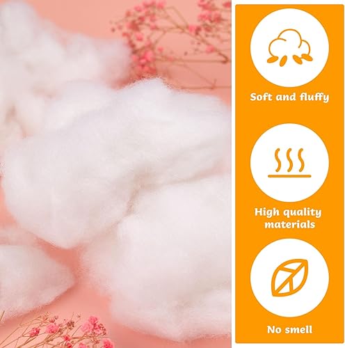 Miniatura 5 de MORFEN Relleno de fibra de poliéster de 31.7 onzas, relleno de fibra de alta calidad, relleno de animales de peluche, relleno de cojines, relleno de