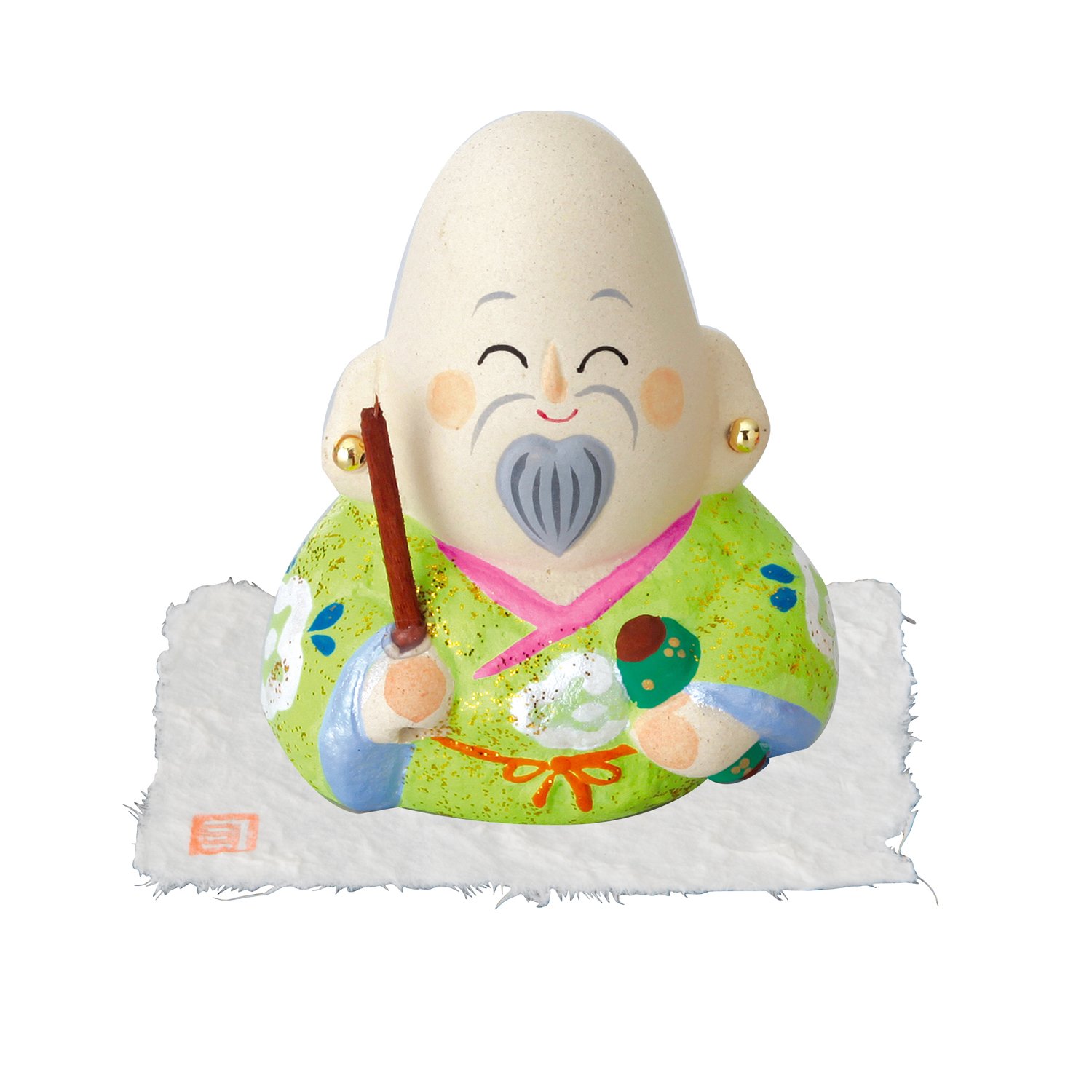 Amazon.co.jp: クラフトマンハウス 微笑 七福神(福禄寿)長寿の神 K005 H5cm