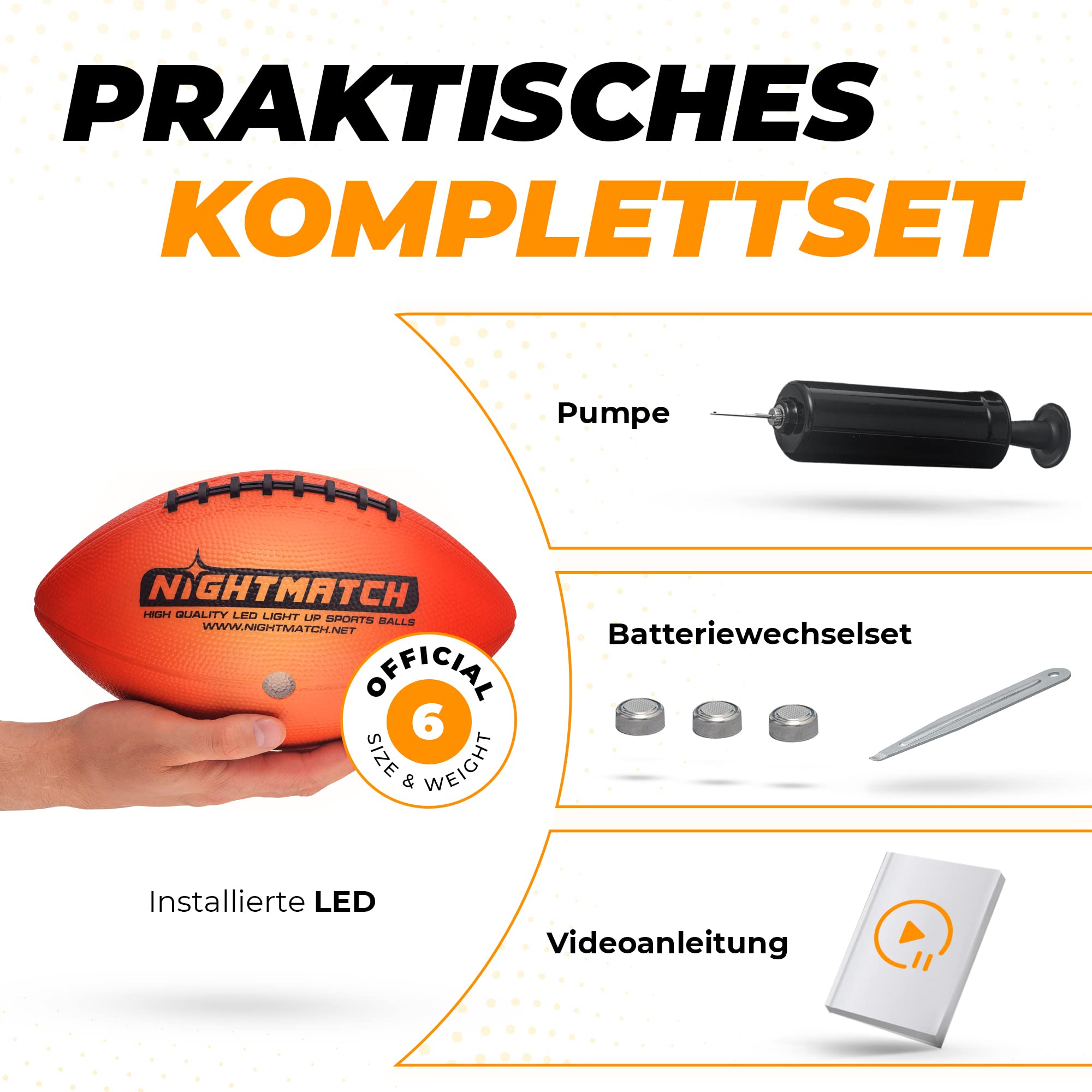 NIGHTMATCH LED Football américain