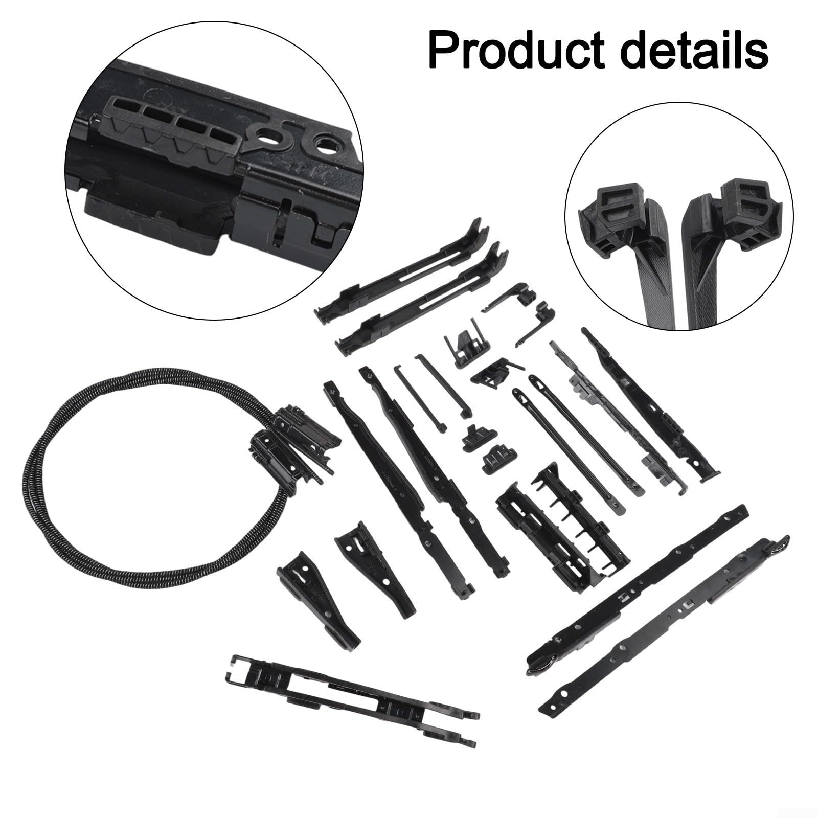 Panoramadach-Reparaturset Seilzug Für BMW X5 E70/F15 Und X3 E83/E53, Schiebedach-Wartungs-Kit, Ersatz OEM 54137118849, Schwarz, 1 Set