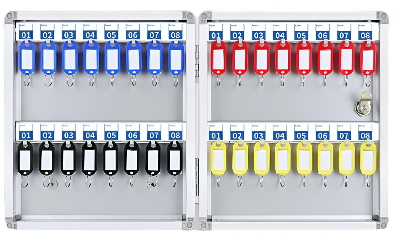 Armario para les de o montado en la pared para 120 les solución de almacenamiento seguro de les con etiquetas de les coloridas para el hogar y la oficina diseño de es y ahorro de