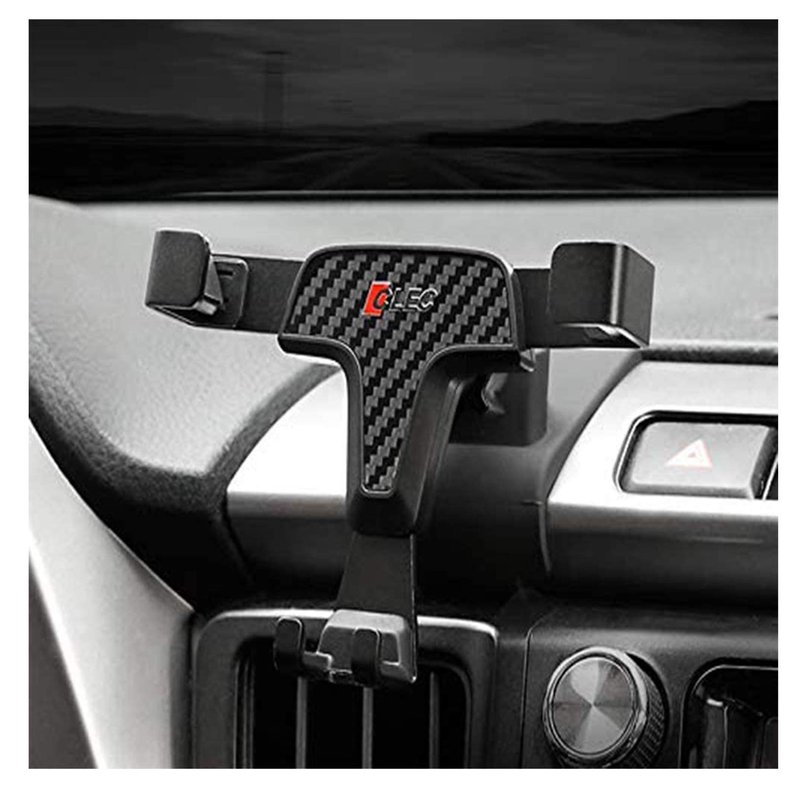 iTrims Phone Car Holder for Toyota RAV4 2013-2018, Carbon Fiber, Adjustable, Quick Release, Compatible with Most Mobile Phones