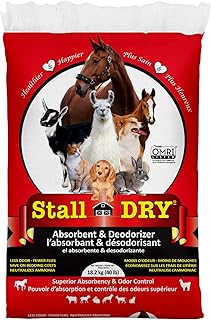 Progressive Planet Stall Dry Absorbent & Deodorizer, 25lbs - Use for Stalls, Pens & Small Animal Spaces - Eliminates Ammon...