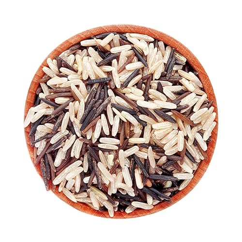 NY SPICE SHOP - Mezcla de arroz integral y salvaje 100% natural, arroz integral rico en proteínas y fibra, arroz salvaje fresco, mezcla de arroz