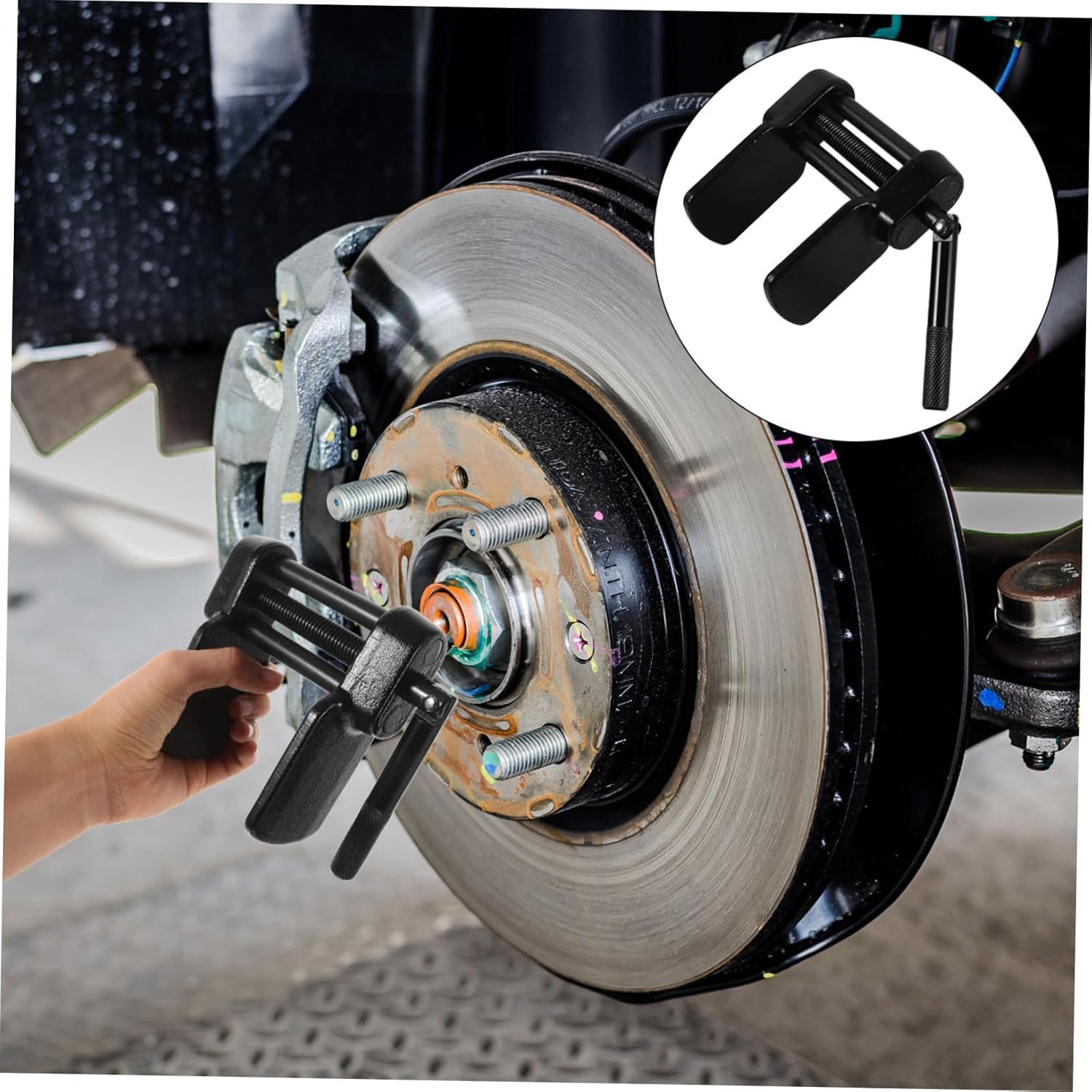 Disc Brake Spreader Tool for Automotive Mechanics Heavy-Duty Brake Caliper Separator Braking Performance and Vehicle Safety