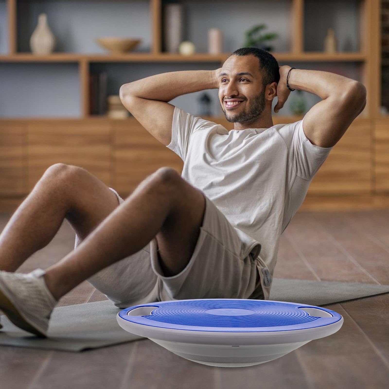 Pedana Girevole Fitness in Plastica Abs Design Multifunzionale per Allenamenti Pilates e Miglioramento Equilibrio per Adulti a Casa