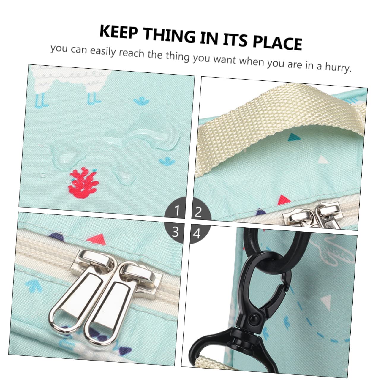 BESTonZON 2stücke Babytasche Für Windeln wasserdichte Wickeltasche Praktische Aufbewahrungstasche Für Babyausstattung Wiederverwendbarer Organizer Für Windeln Für Mütter Unterwegs