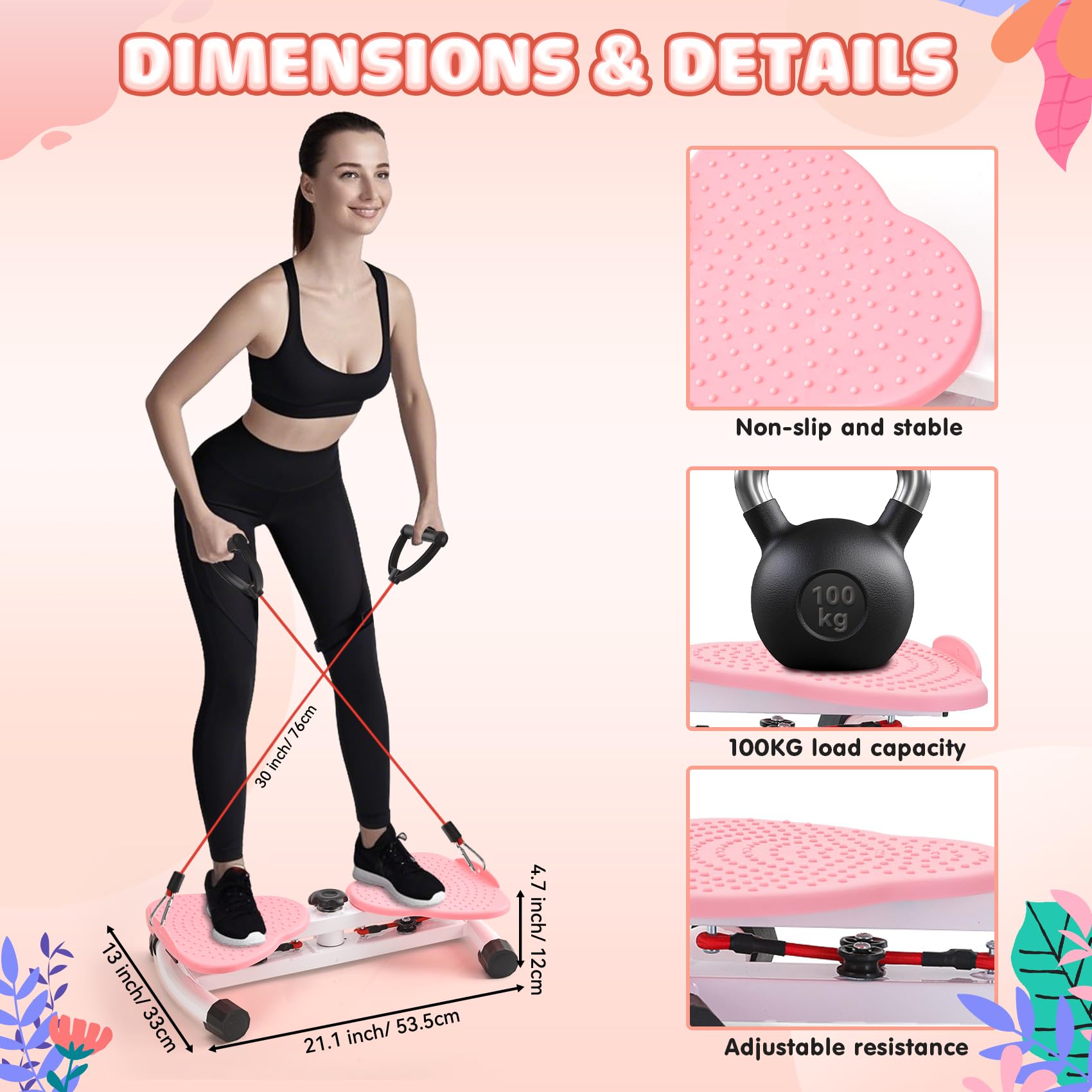 Torsion Disque de Taille, Twist Core avec Cordon de Serrage, Disque de torsion de la taille, Équipement de Fitness à Domicile, Plateau Tournant de Fitness pour Entraînement à Domicile